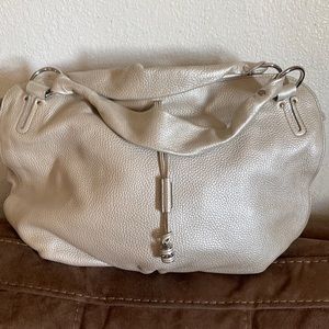 Authentic Celine Bittersweet white leather boho shoulder bag